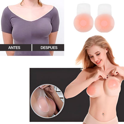 Cubre Pezones Levanta Senos Silicona