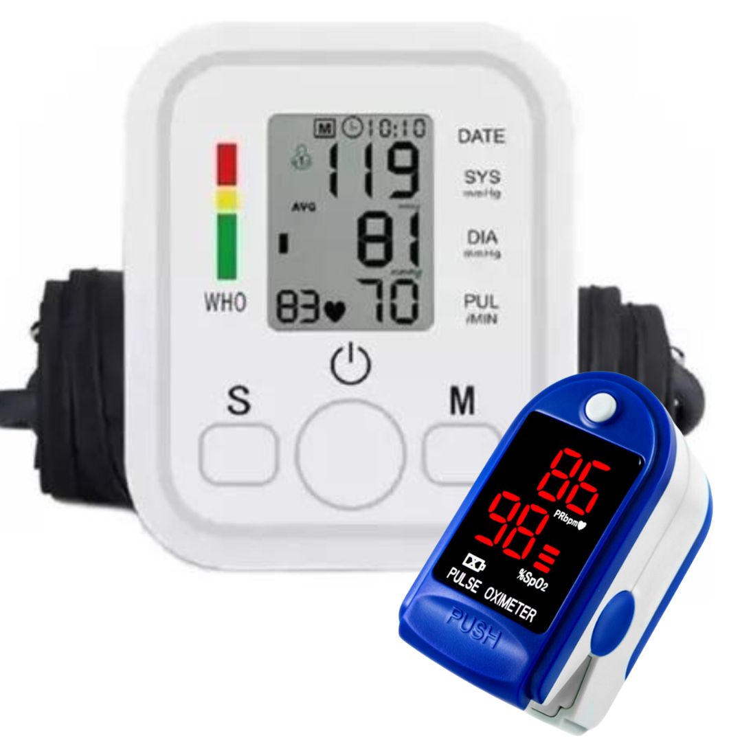 Manómetro + glucómetro gratis