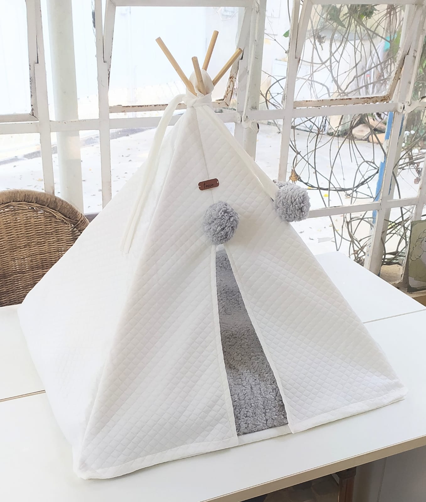 Kit Tenda Caminha Pet - Cor Nude