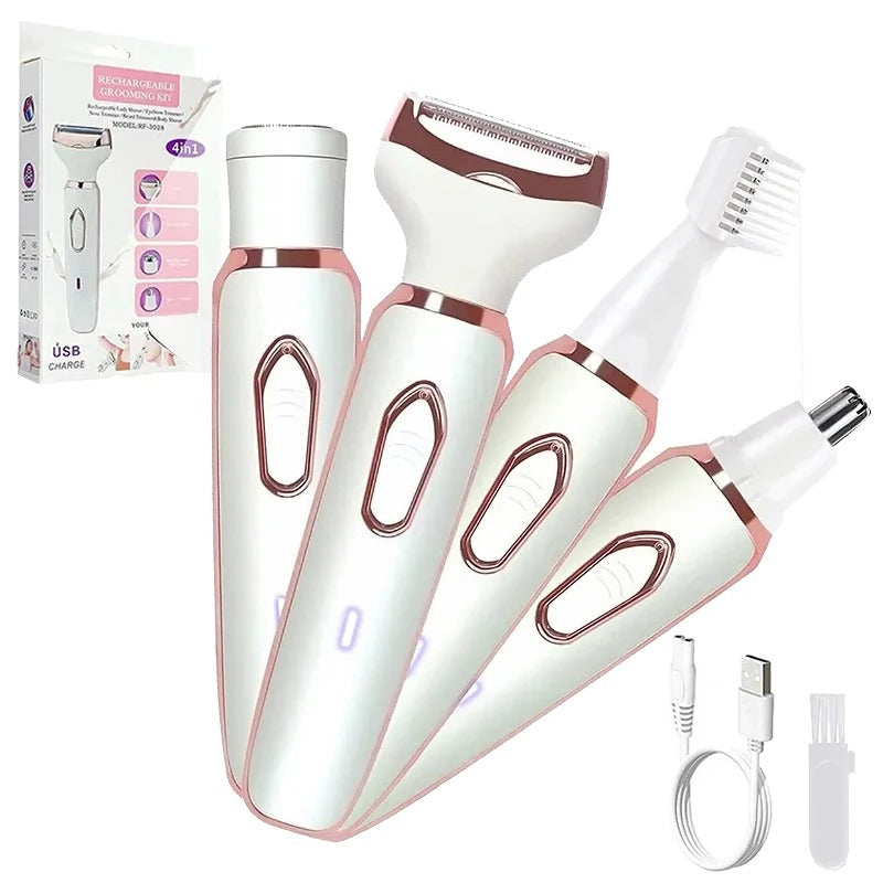 Depiladora Maquina Recargable 4 En 1